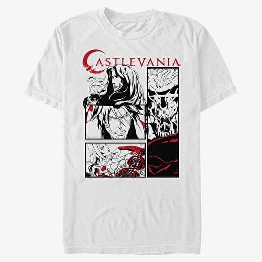 T-shirt Merch Netflix Castlevania - Comic Style Unisex T-Shirt White