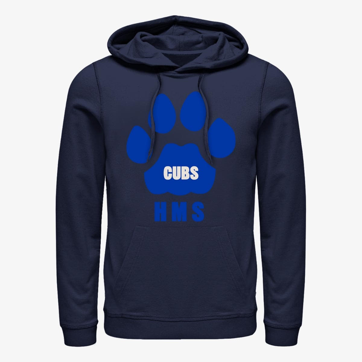 Hoodies and sweatshirts  Merch Netflix Stranger Things - HMS Cubs Paw Unisex Hoodie Navy Blue