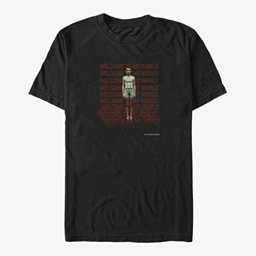 Tričko Merch Netflix Stranger Things - Welcome World Unisex T-Shirt Black