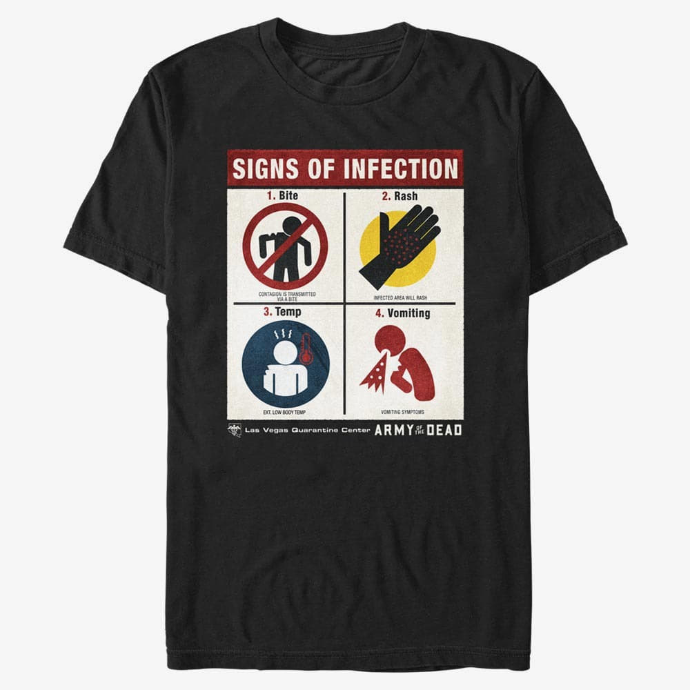Magliette Merch Netflix Army Of The Dead - Four Rules Unisex T-Shirt Black