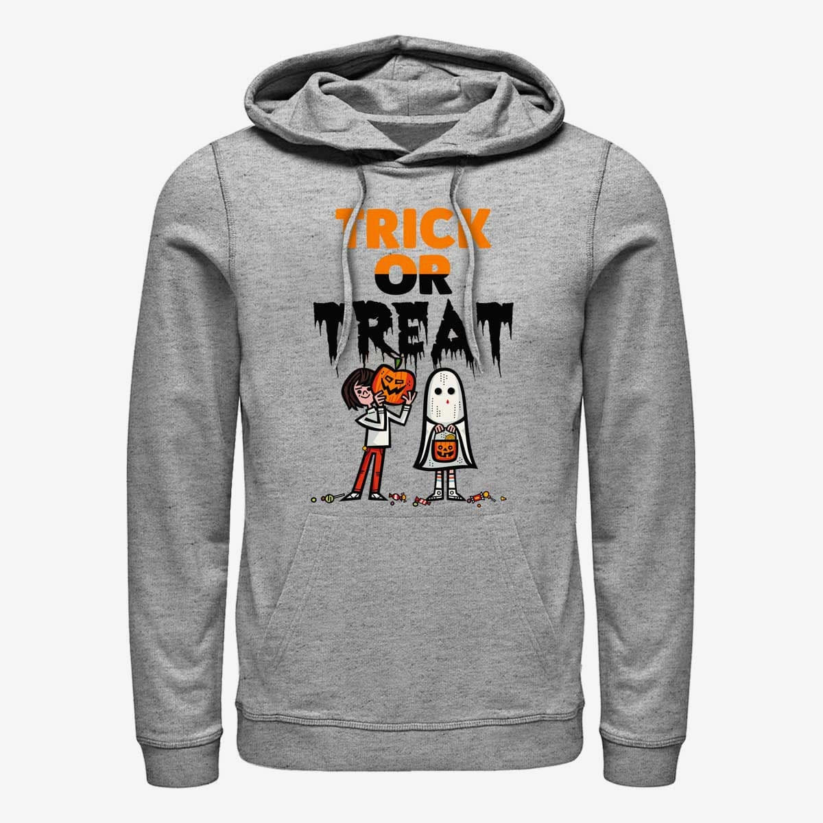 Hoodies and sweatshirts  Merch Netflix Stranger Things - Trick or Treat Unisex Hoodie Heather Grey