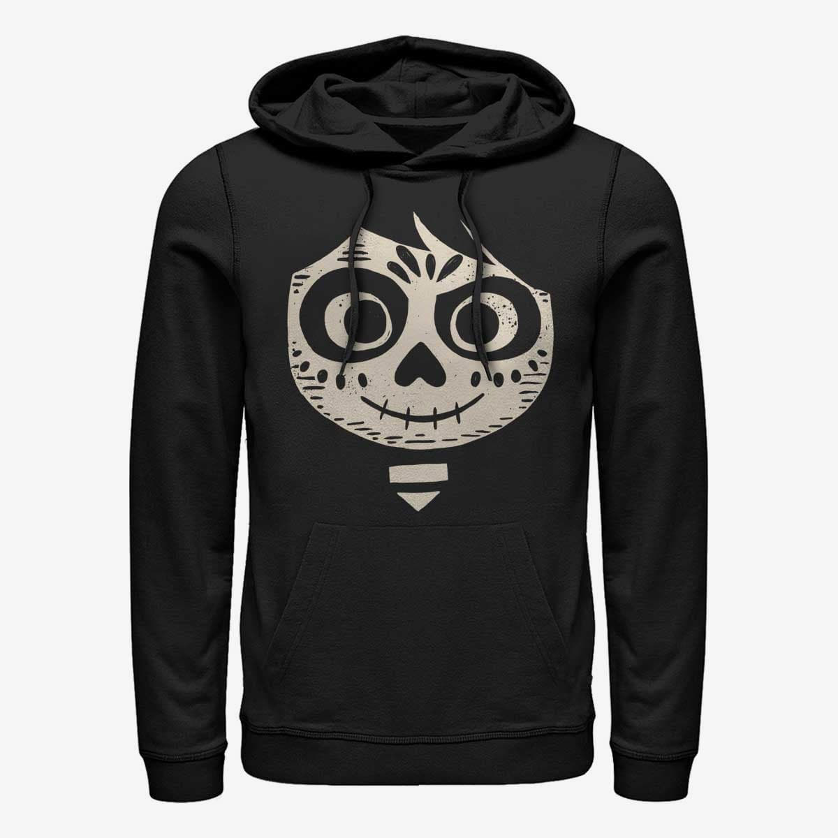 Dukserice Merch Pixar Coco - Miguel Face Unisex Hoodie Black