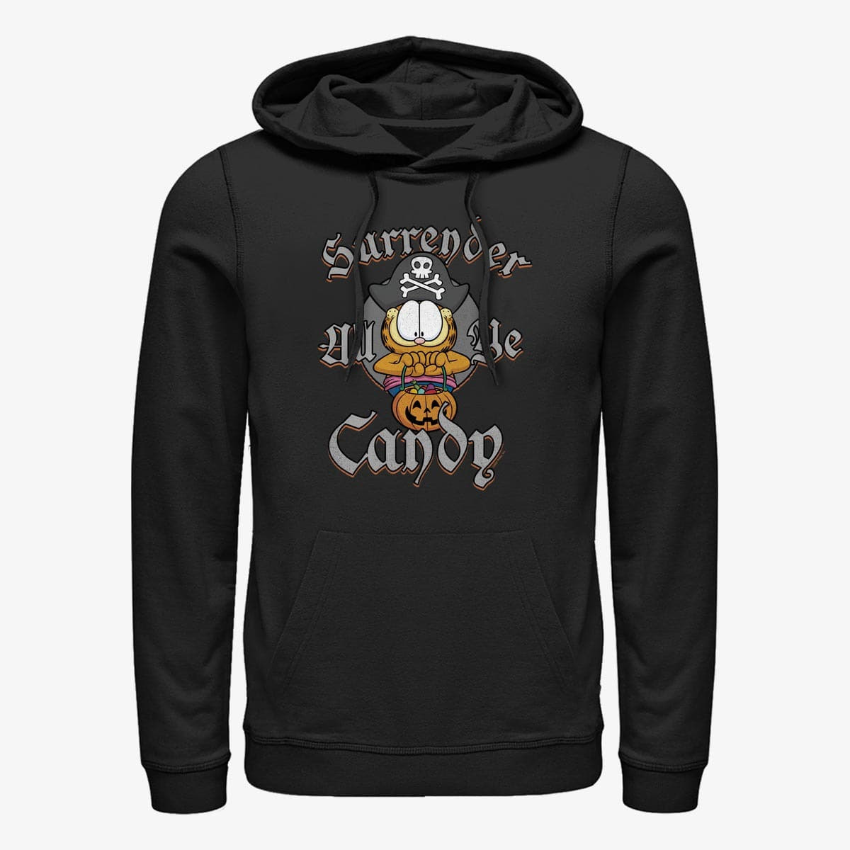 Sweatshirts Merch Paramount Garfield - Pirate Garfield Unisex Hoodie Black