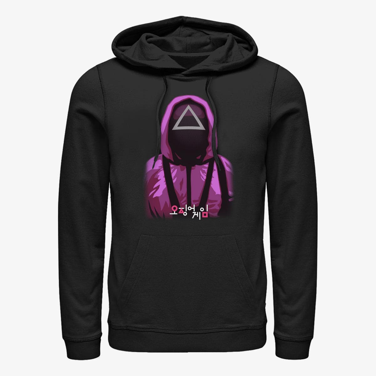 Hoodies and sweatshirts  Merch Netflix Squid Game - Triangle Guy Unisex Hoodie Black