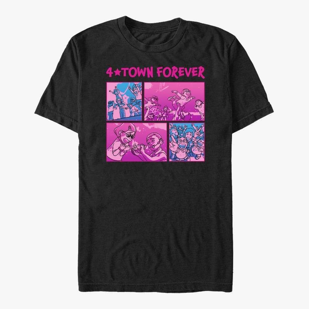T-Shirts Merch Pixar Turning Red - Concert Panels Unisex T-Shirt Black