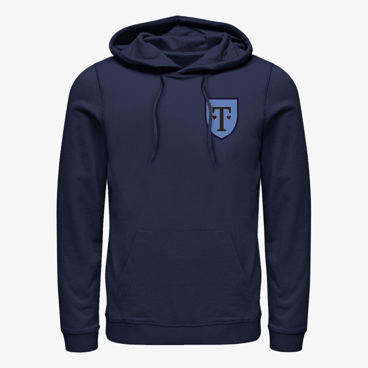 Felpe Merch Netflix Heartstopper - Truham Heart Crest Unisex Hoodie Navy Blue