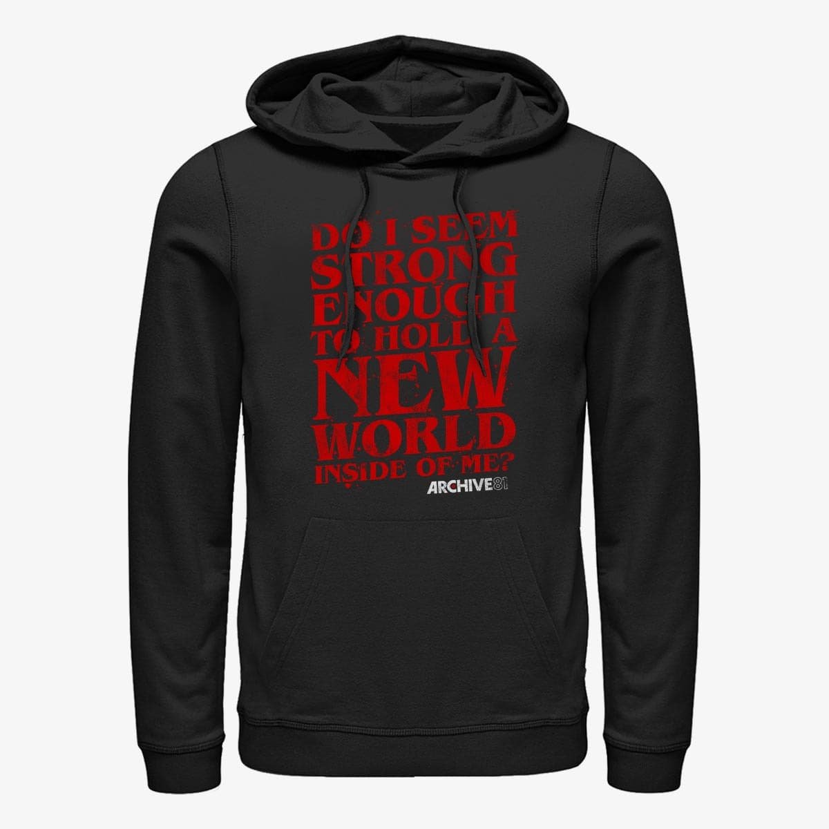 Sweatshirts Merch Netflix Archive 81 - Strong Enough Unisex Hoodie Black