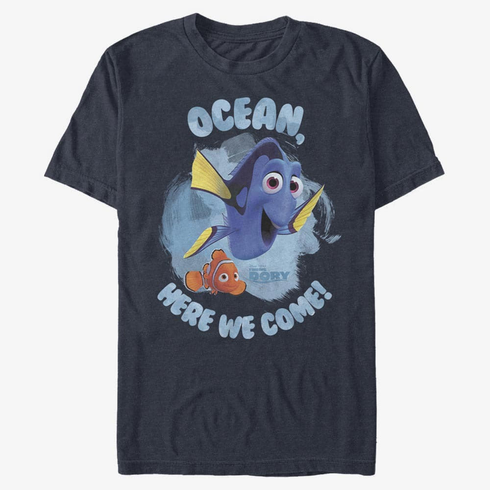 T-shirts Merch Pixar Finding Dory - Here We Come Unisex T-Shirt Navy Blue