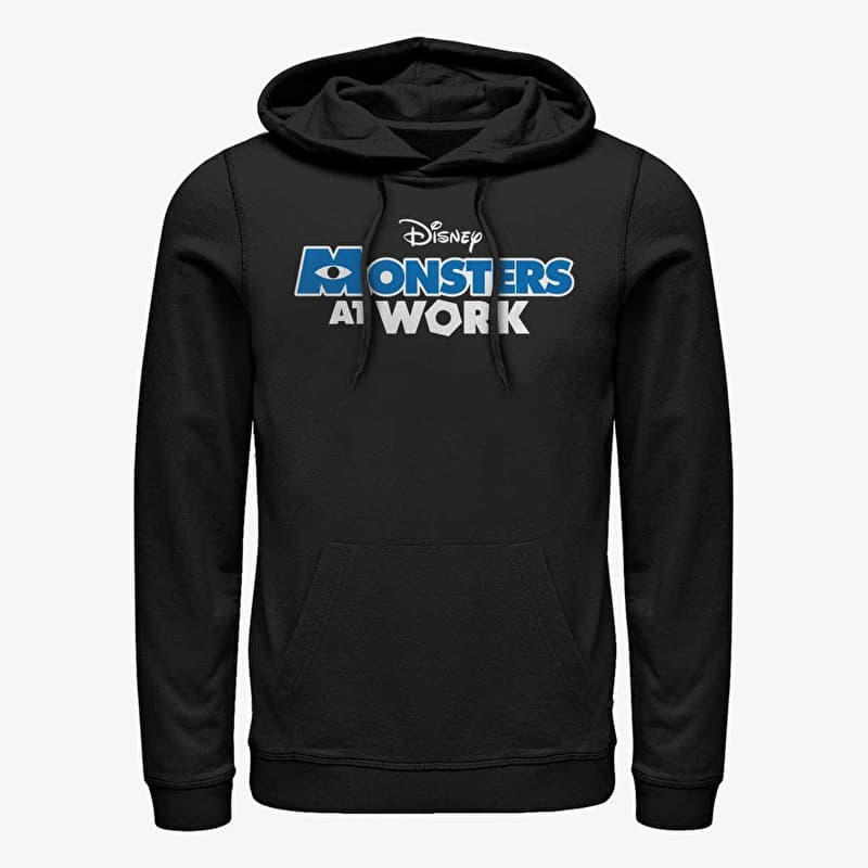Merch Pixar Monsters At Work - Monsters Work Logo Unisex Hoodie Black