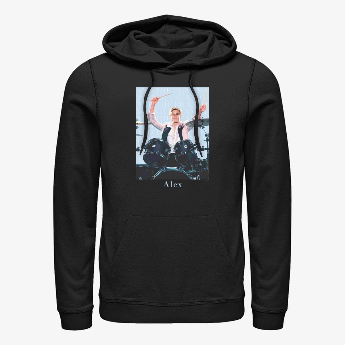 Mikine Merch Netflix Julie And The Phantoms - Drumming Unisex Hoodie Black