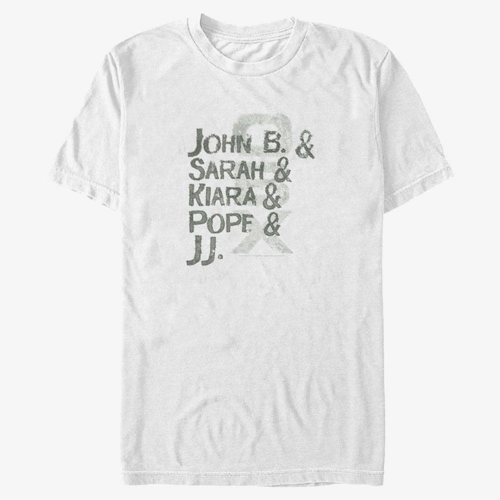 T-särgid Merch Netflix Outer Banks - Name Stack Unisex T-Shirt White