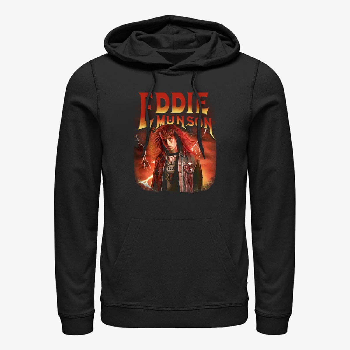 Hoodies and sweatshirts  Merch Netflix Stranger Things - Metal Eddie Tee Unisex Hoodie Black