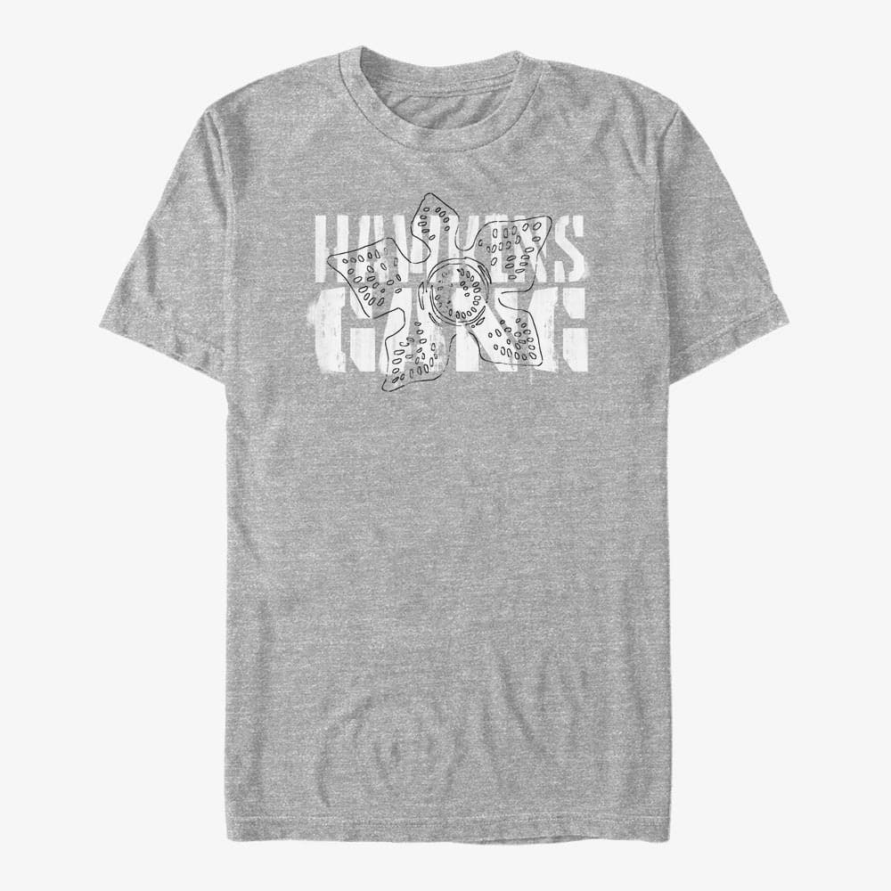 T-shirts Merch Netflix Stranger Things - Hawkins Stencil Unisex T-Shirt Heather Grey