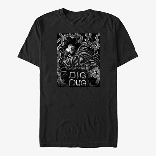 T-shirt Merch Netflix Stranger Things - Dig Dug Unisex T-Shirt Black