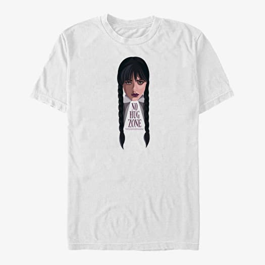 T-shirt Merch MGM Wednesday - No Hug Zone Unisex T-Shirt White