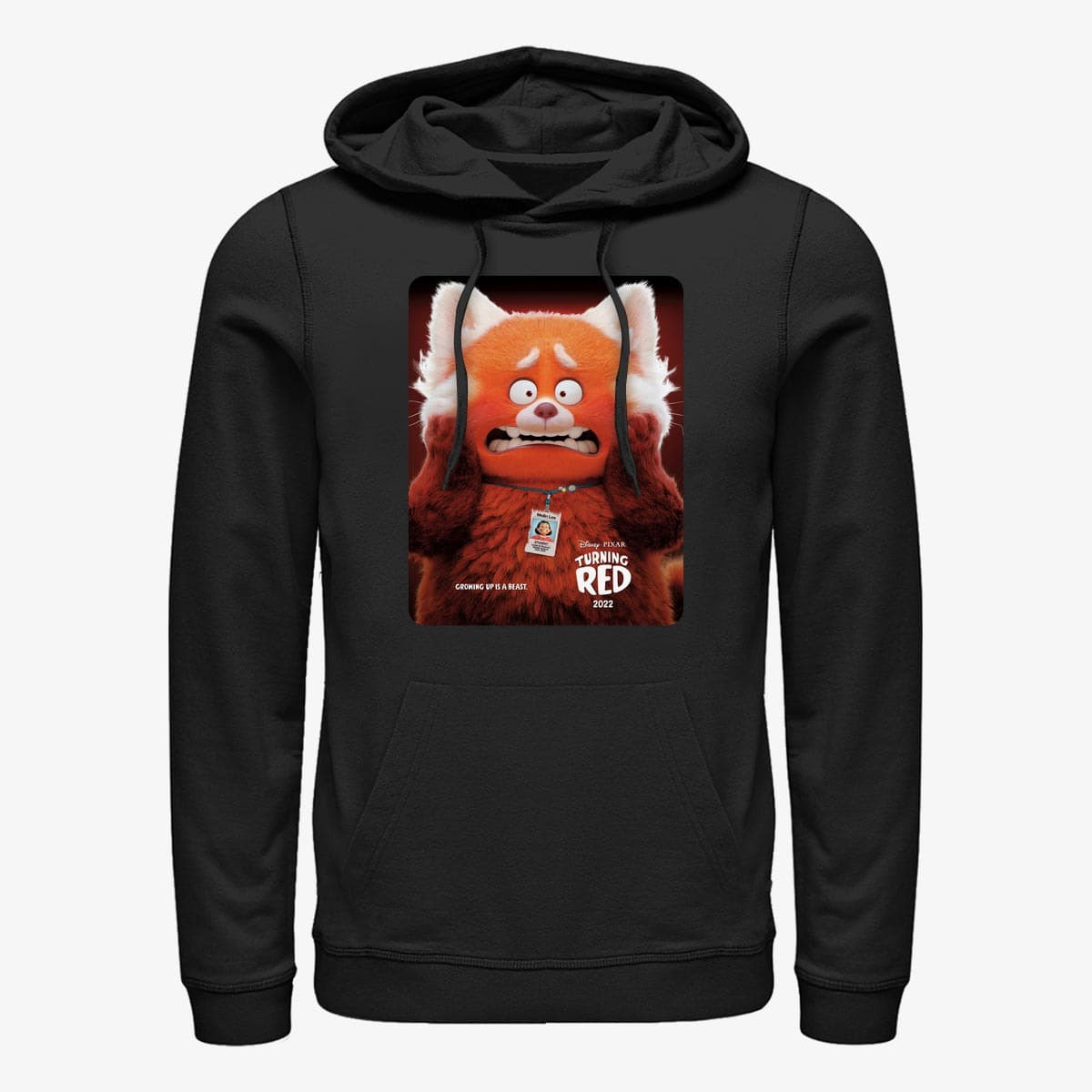 Moletons e blusas de moletom Merch Pixar Turning Red - Panda Poster Unisex Hoodie Black