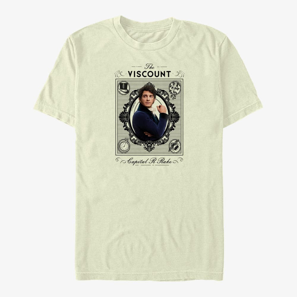 majice kratkih rukava Merch Netflix Bridgerton - The Viscount Portrait Unisex T-Shirt Natural