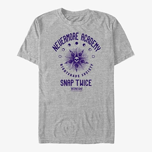 T-shirt Merch MGM Wednesday - Nightshade Society Collegiate Unisex T-Shirt Heather Grey