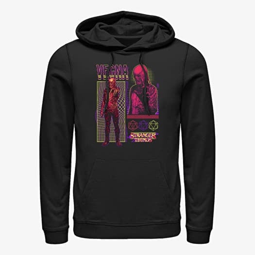 Sweatshirt Merch Netflix Stranger Things - VECNA STREETWEAR INFOGRAPHIC Unisex Hoodie Black