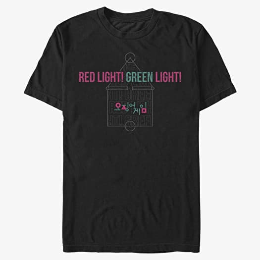 Merch Netflix Squid Game - Red Lights Green Unisex T-Shirt Black