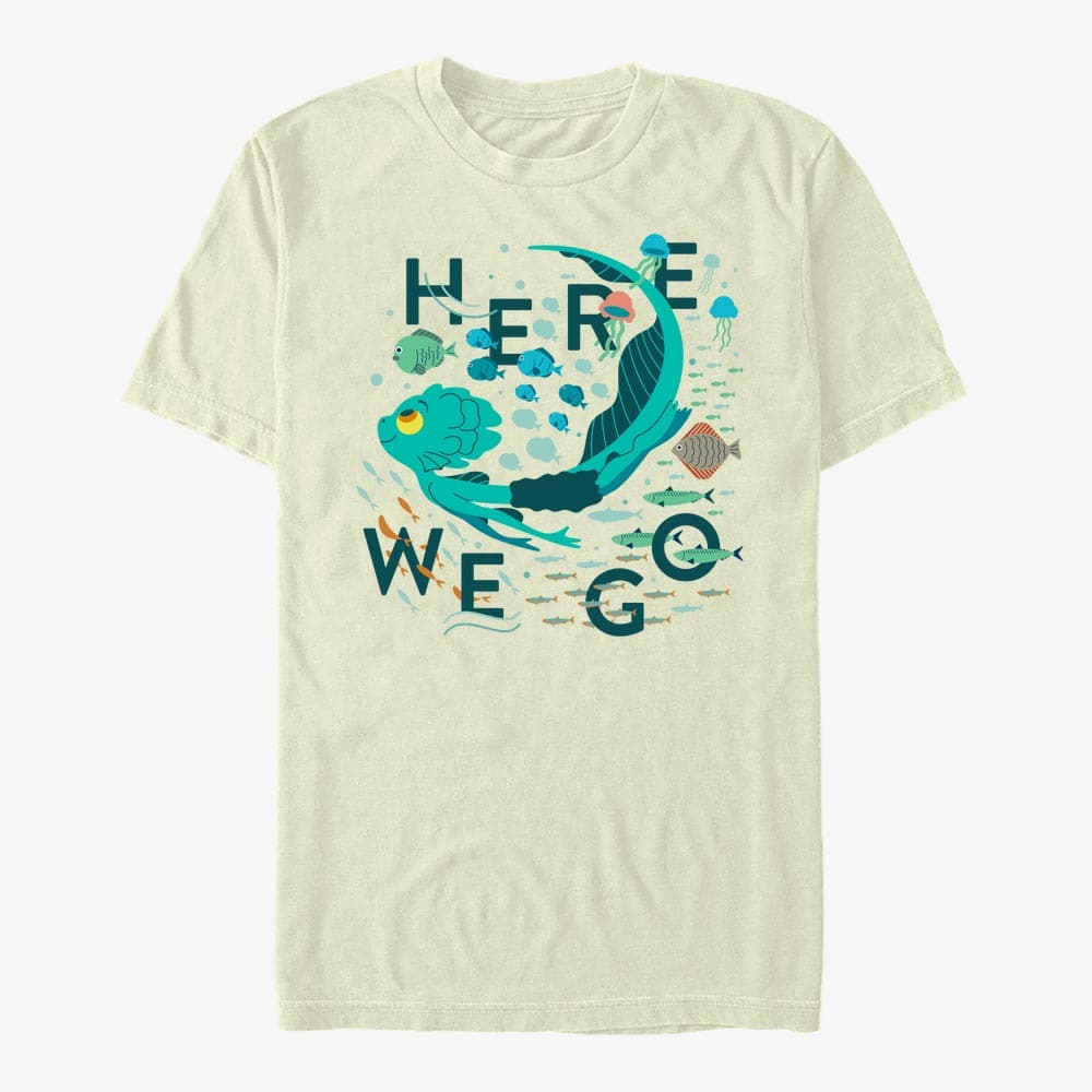majice kratkih rukava Merch Pixar Luca - Here We Go Unisex T-Shirt Natural