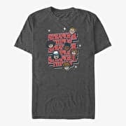 Merch Netflix Stranger Things - ST Toon Stack Unisex T-Shirt Dark Heather Grey