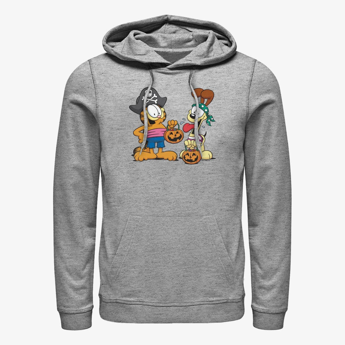 Hoodies and sweatshirts  Merch Paramount Garfield - Pirate Buds Unisex Hoodie Heather Grey