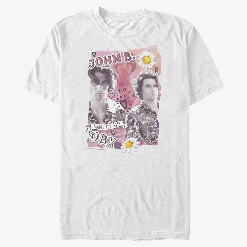 T-shirts Merch Netflix Outer Banks - John B Collage Unisex T-Shirt White