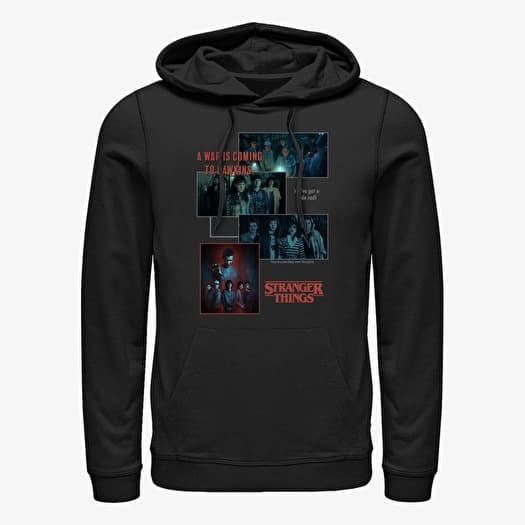 Sweatshirt Merch Netflix Stranger Things - Stranger Things Streetwear collage Unisex Hoodie Black
