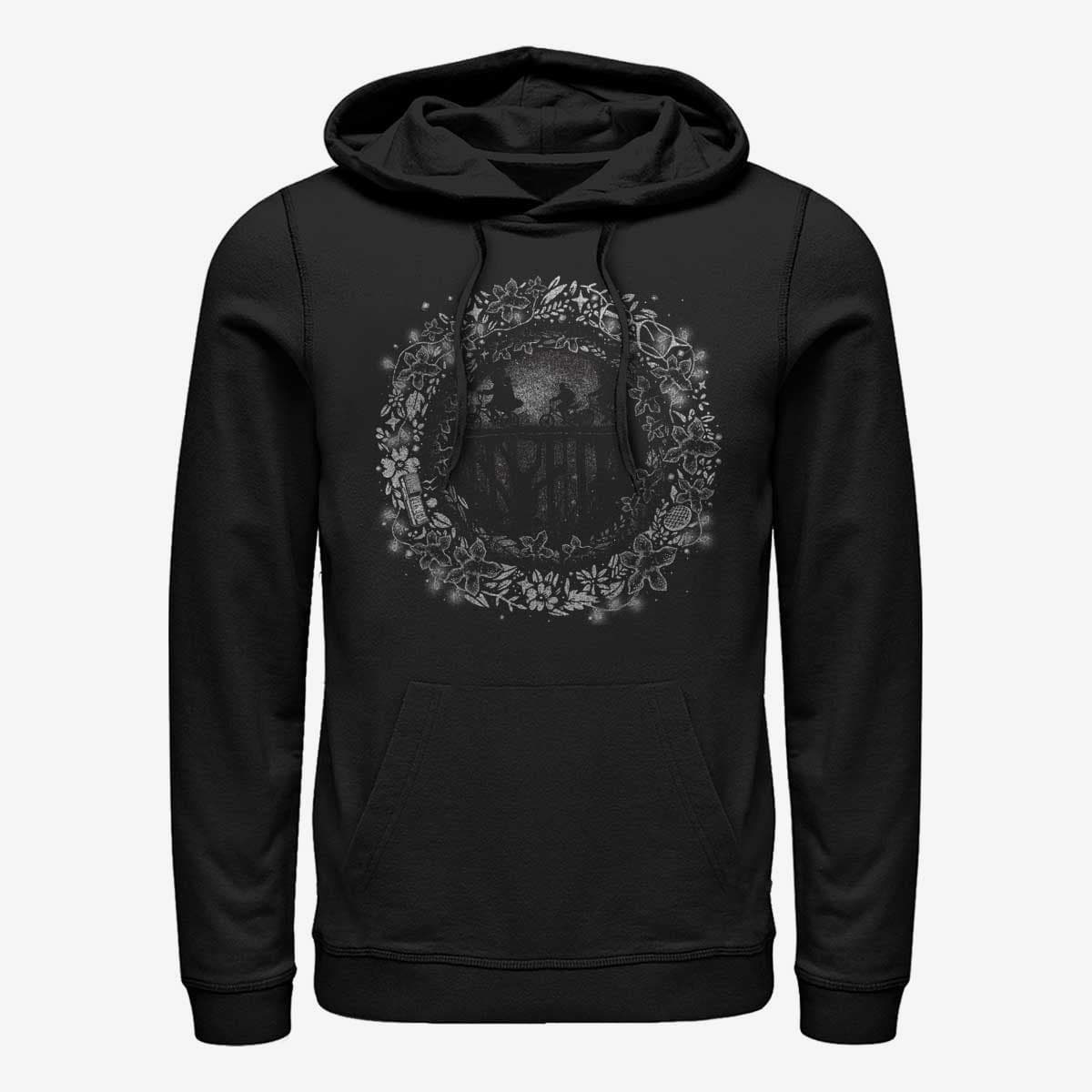 Pulóverek Merch Netflix Stranger Things - Into the UpsideDown Unisex Hoodie Black