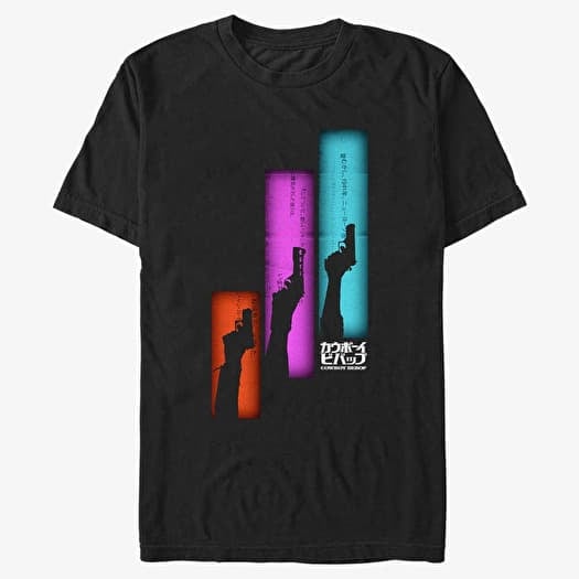T-shirt Merch Netflix Cowboy Bebop - Gun Panels Unisex T-Shirt Black