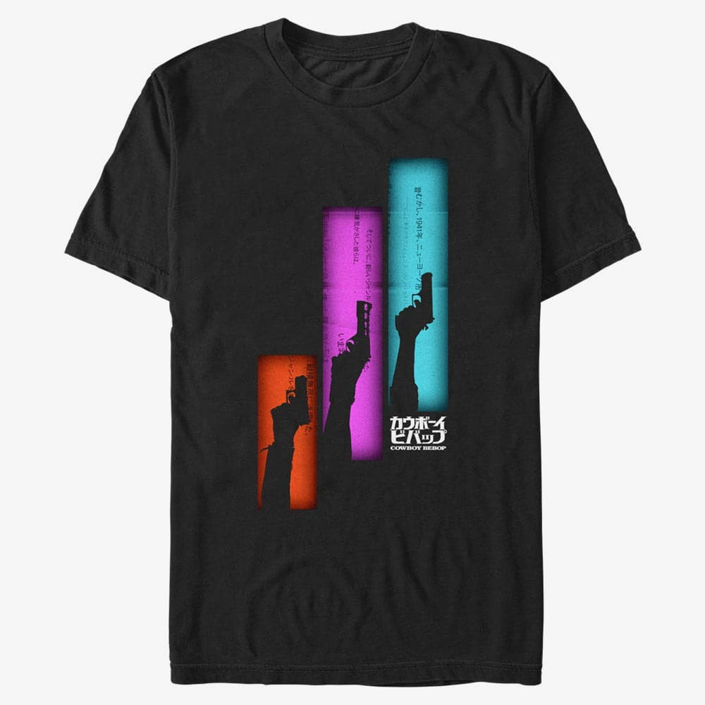 T-shirts Merch Netflix Cowboy Bebop - Gun Panels Unisex T-Shirt Black