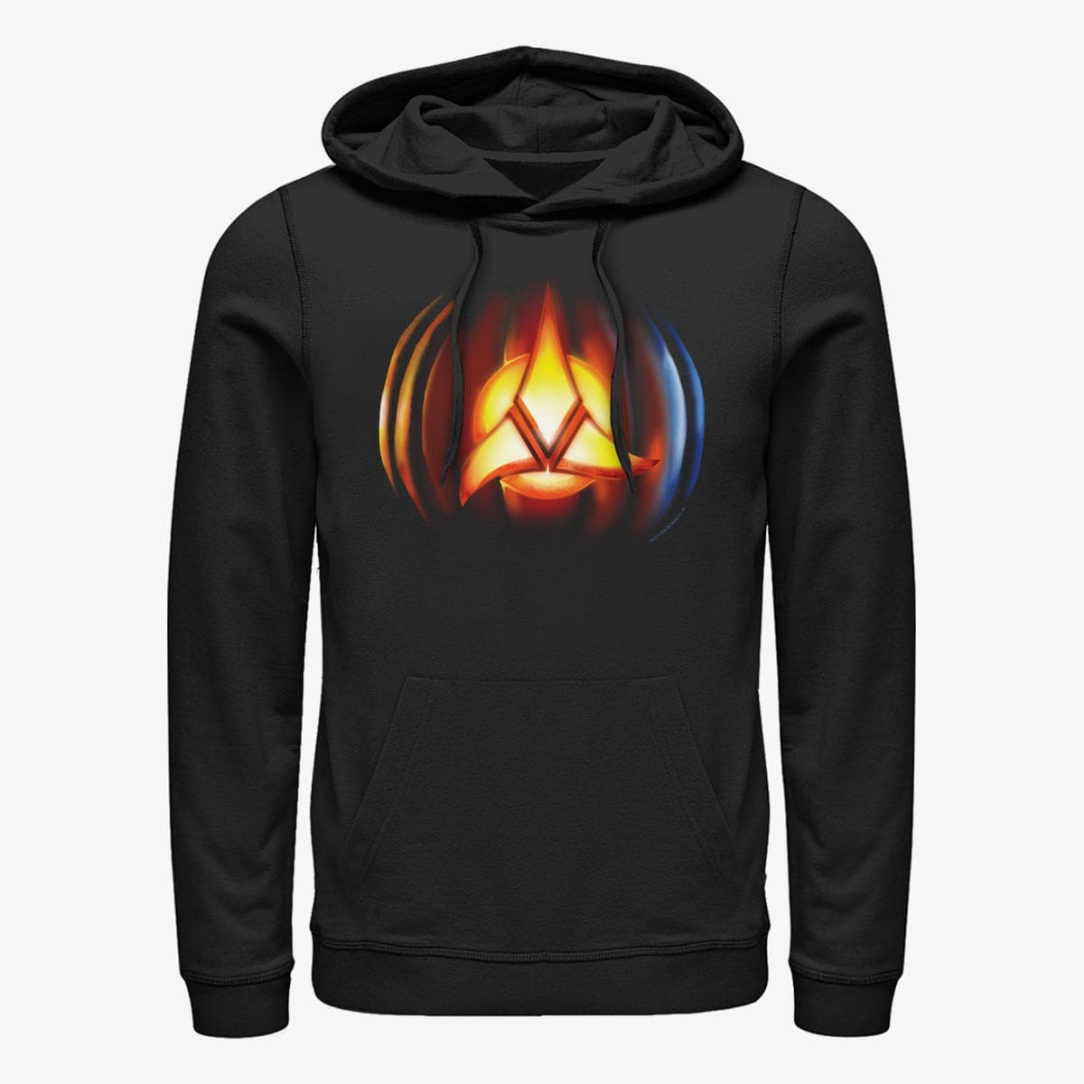 Dukserice Merch Paramount Star Trek - Klingon Carving Unisex Hoodie Black