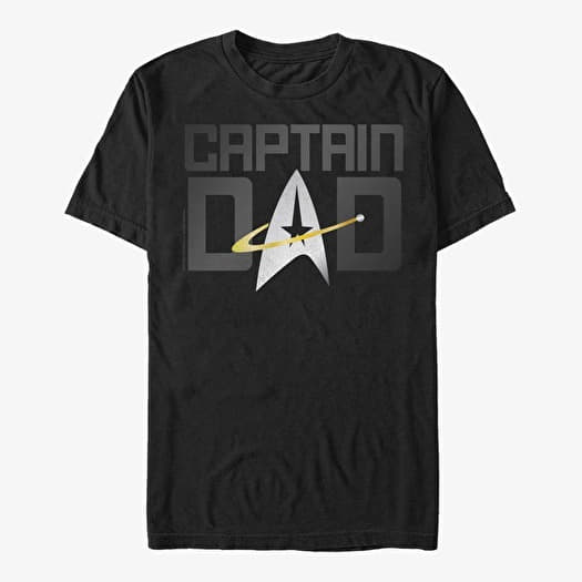 Majica Merch Paramount Star Trek: The Next Generation - Captain Dad Unisex T-Shirt Black