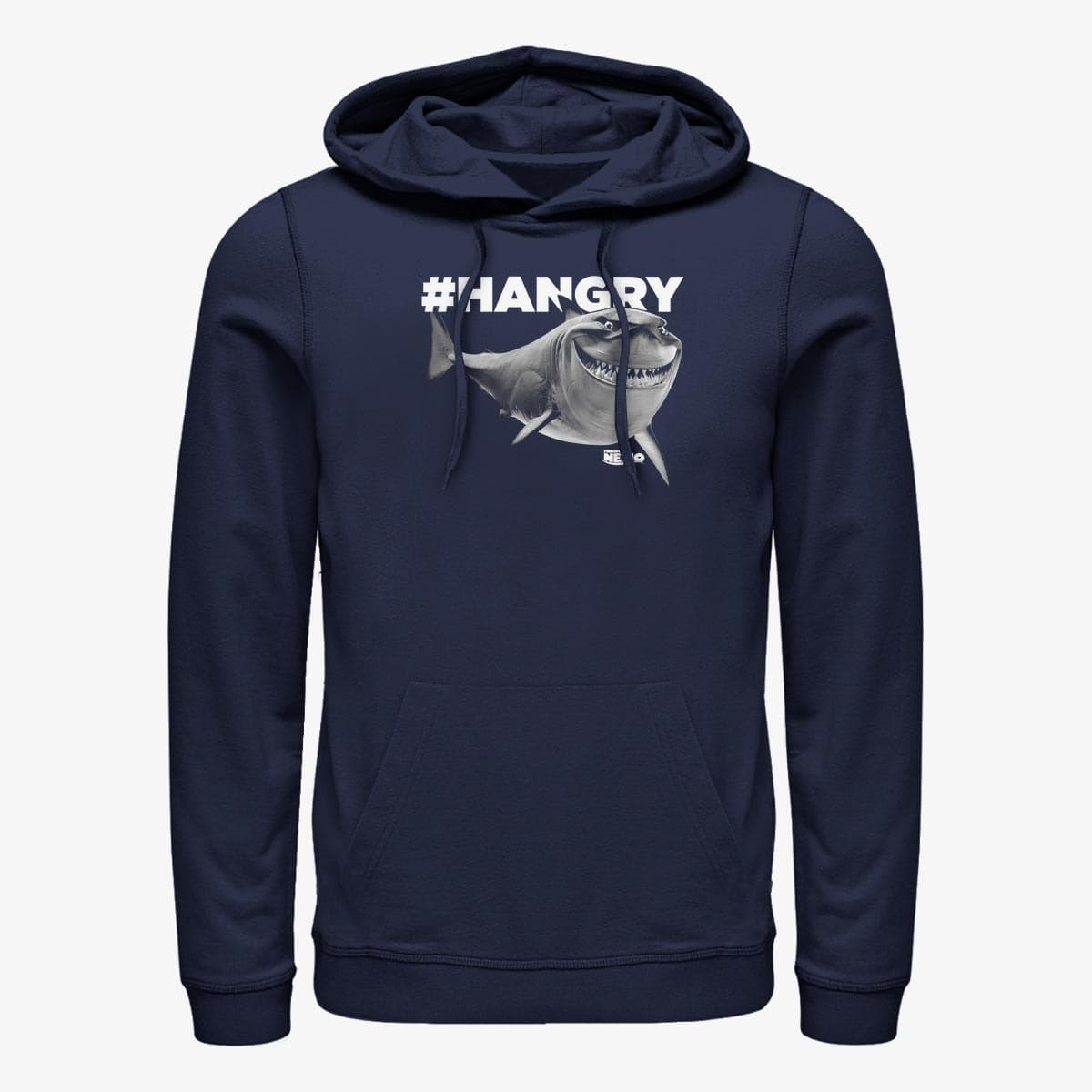 Hoodies and sweatshirts  Merch Pixar Finding Nemo - Hangry Bruce Unisex Hoodie Navy Blue