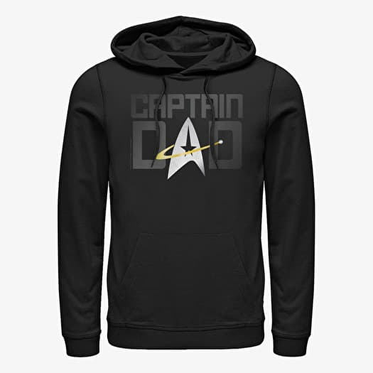 Mikina Merch Paramount Star Trek: The Next Generation - Captain Dad Unisex Hoodie Black
