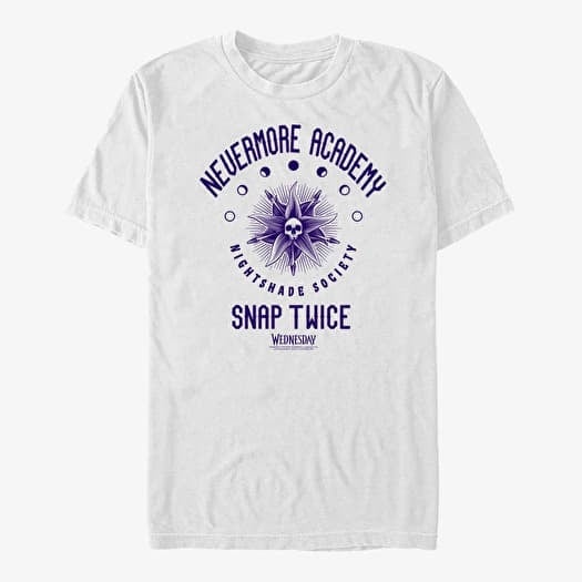 Majica Merch MGM Wednesday - Nightshade Society Collegiate Unisex T-Shirt White