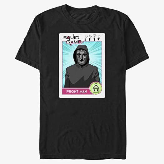 T-shirt Merch Netflix Squid Game - Front Man Card Unisex T-Shirt Black