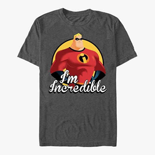 T-shirt Merch Pixar Incredibles - Be Incredible Unisex T-Shirt Dark Heather Grey
