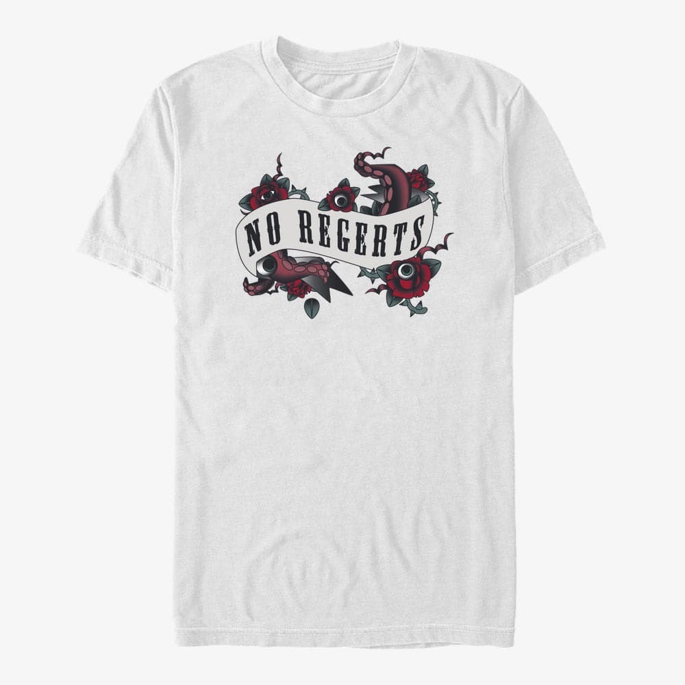 Tricouri Merch MGM The Addams Family - No Regrets Unisex T-Shirt White