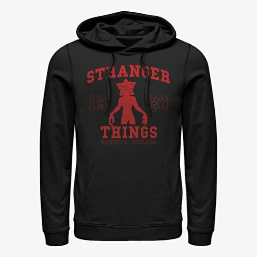 Sweatshirt Merch Netflix Stranger Things - ST COLLEGIATE Unisex Hoodie Black