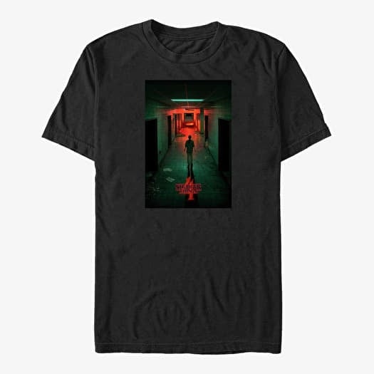 Tričko Merch Netflix Stranger Things - Lab Poster Unisex T-Shirt Black