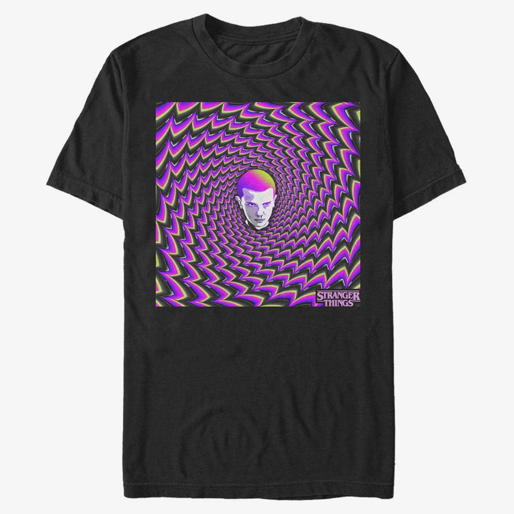 Tricouri Merch Netflix Stranger Things - Psycho Eleven Unisex T-Shirt Black