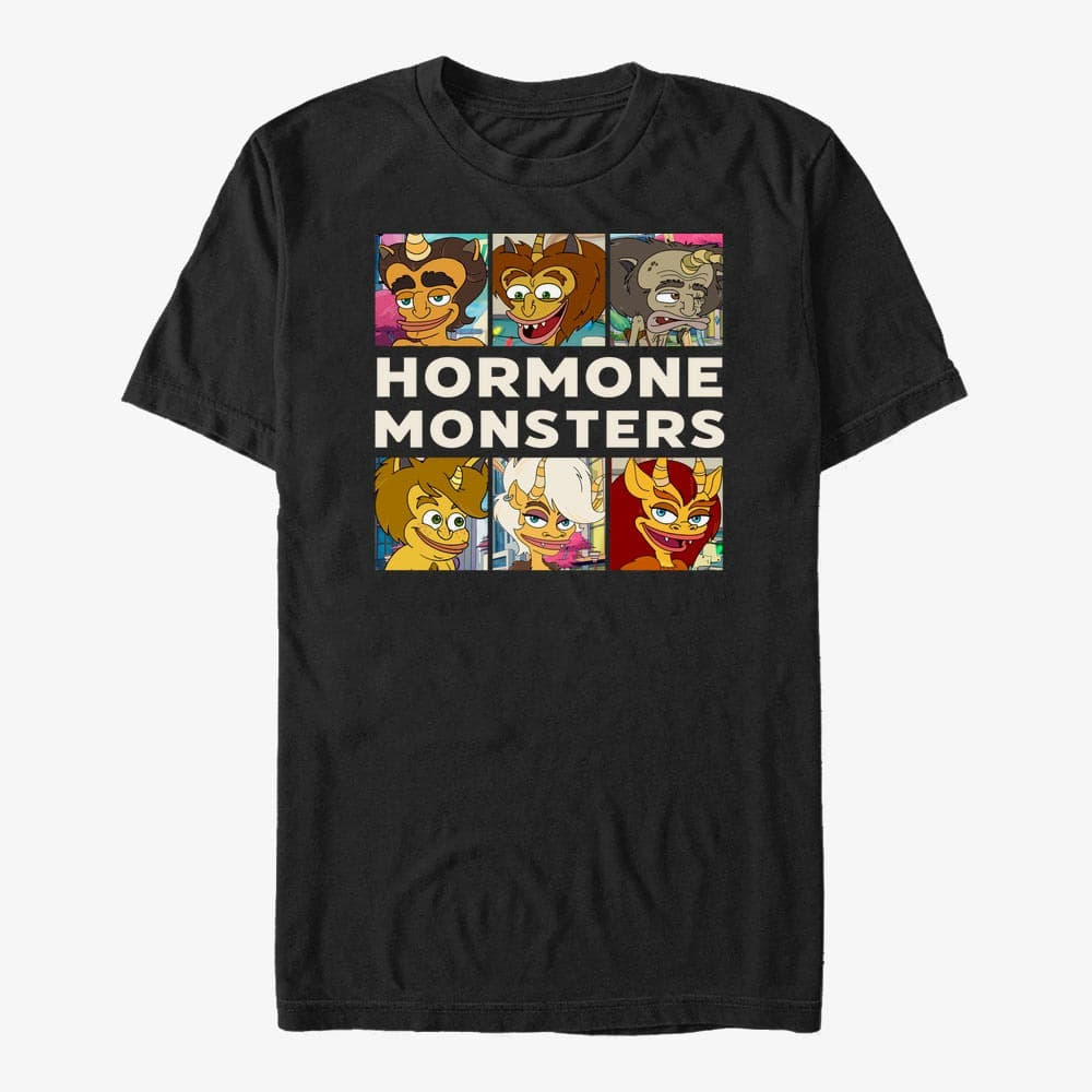 Camisetas Merch Netflix Human Resources - Hormone Monsters Unisex T-Shirt Black