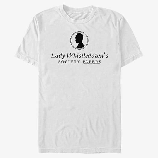 Tričko Merch Netflix Bridgerton - Society Papers Unisex T-Shirt White