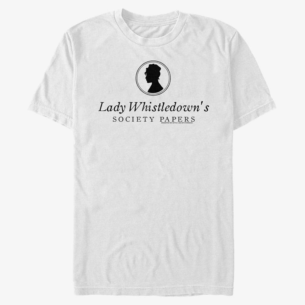 T-shirts Merch Netflix Bridgerton - Society Papers Unisex T-Shirt White