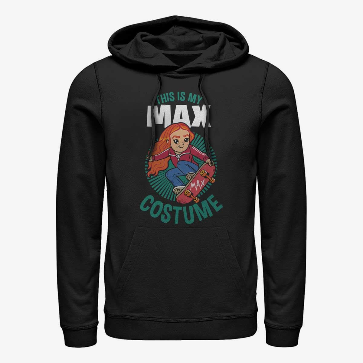 Pulóverek Merch Netflix Stranger Things - Max Costume Unisex Hoodie Black