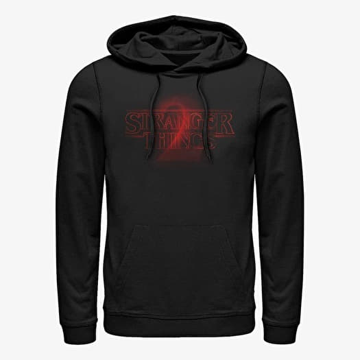 Sweatshirt Merch Netflix Stranger Things - Stranger Two Neon logo Unisex Hoodie Black