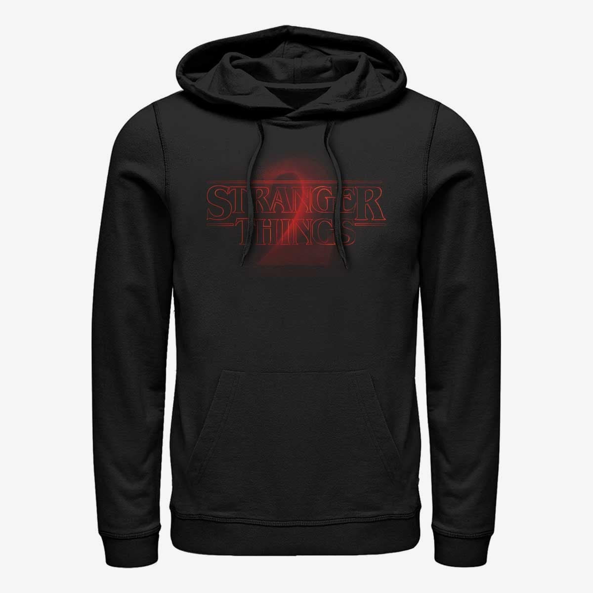 Sweatshirts Merch Netflix Stranger Things - Stranger Two Neon logo Unisex Hoodie Black