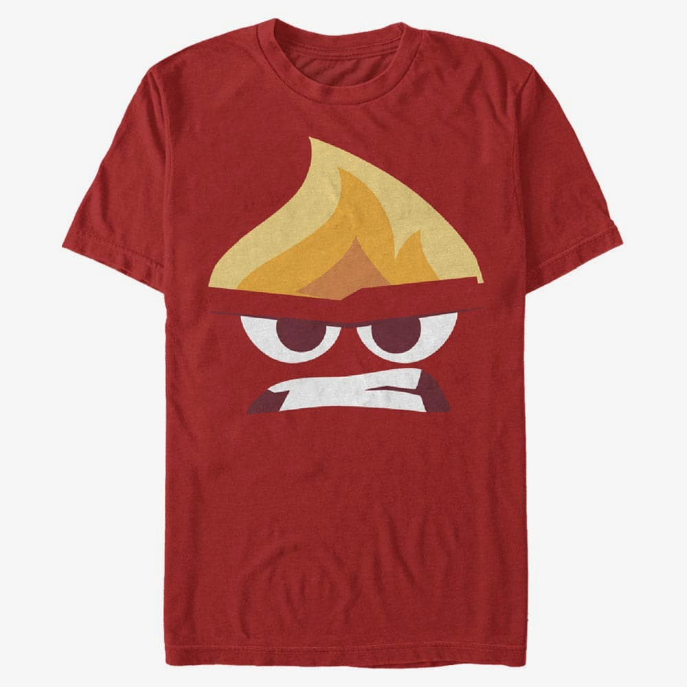 T-shirts Merch Pixar Inside Out - Angry Face Unisex T-Shirt Red